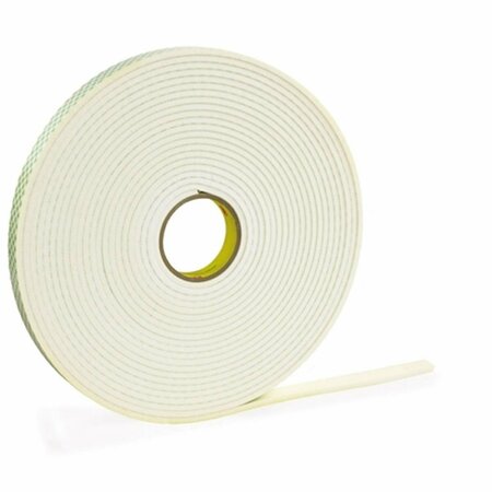 PINPOINT 1 in. x 5 yards 4466 Double Sided Foam Tape, White PI2099352